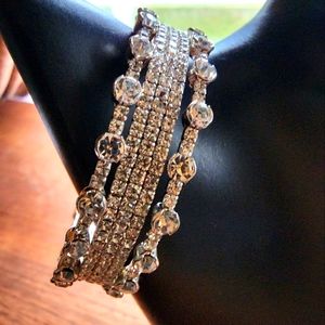 Anne Klein adjustable crystal bracelet